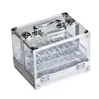 Front. GSE Games & Sports Expert - 600pcs Poker Chip Cases, Acrylic Chip Case with Aluminum Frame & 6 Trays.