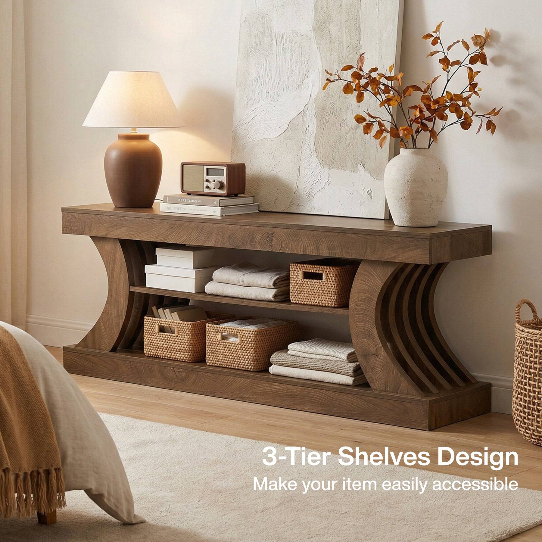 3-Tier Shelves Design  
Make your item easily accessible