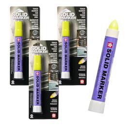 Sakura - Solid Paint Markers, Fluorescent Lemon, 3 Pack