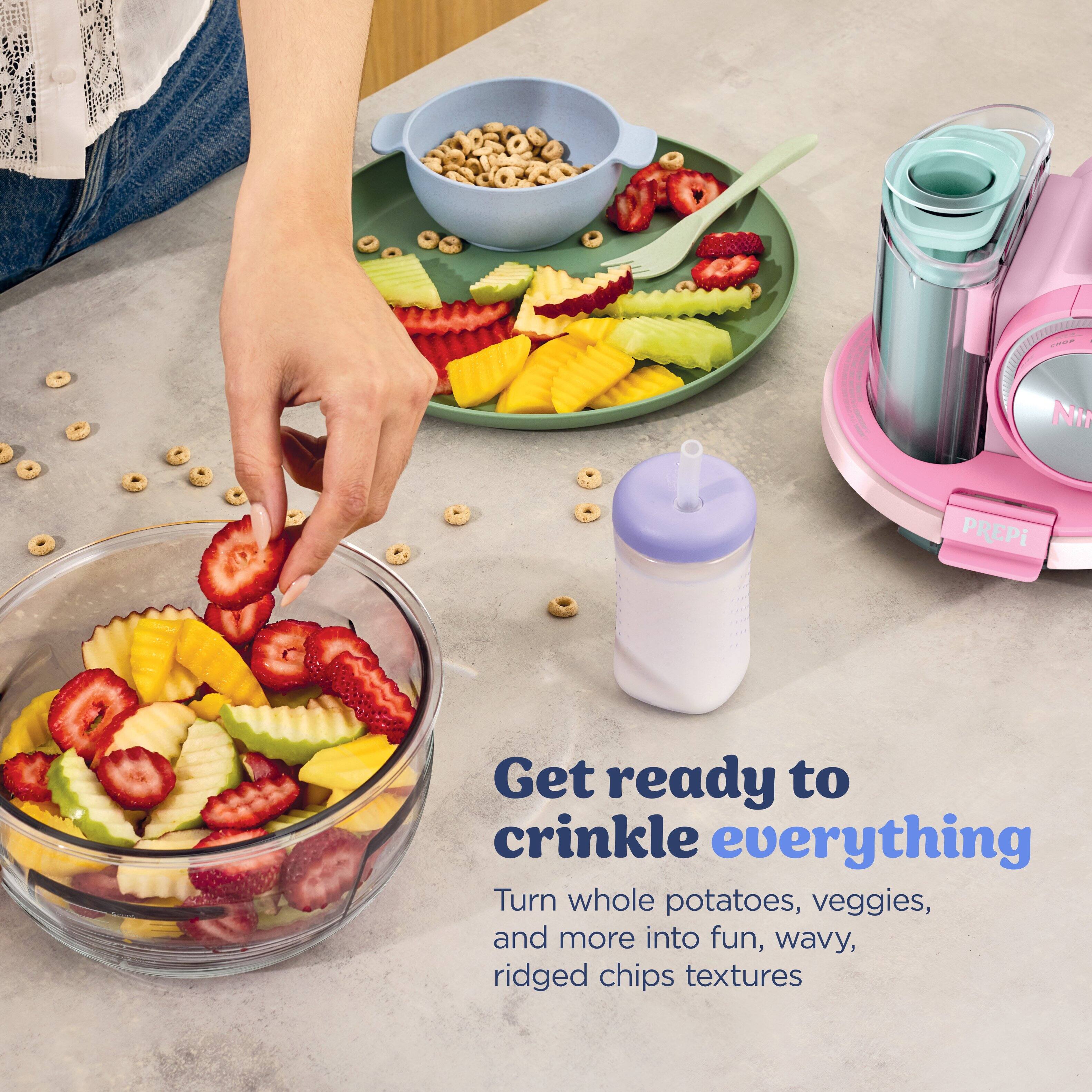 SHOP  
NIT  
PREPi  
Get ready to crinkle everything  
Turn whole potatoes, veggies, and more into fun, wavy, ridged chips textures