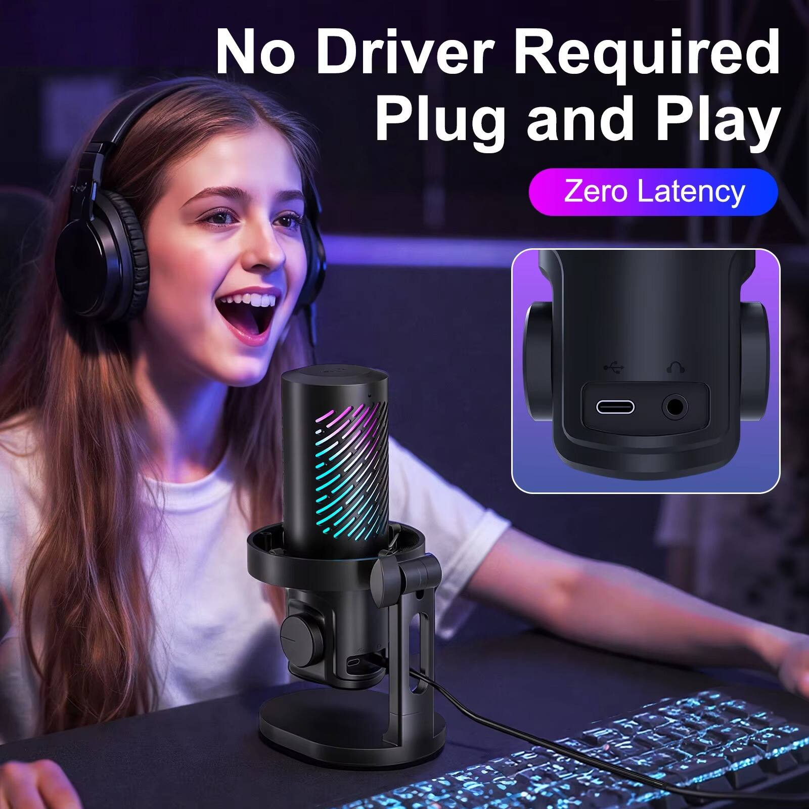 No Driver Required  
Plug and Play  
Zero Latency