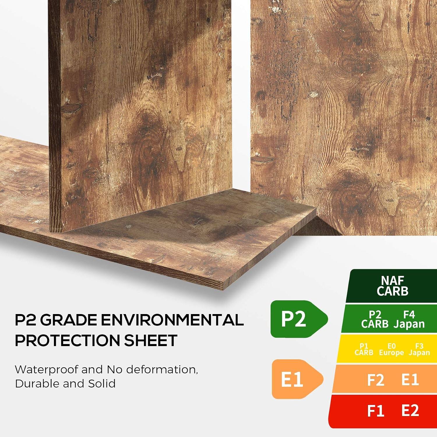 P2 GRADE ENVIRONMENTAL PROTECTION SHEET  
Waterproof and No deformation, Durable and Solid  

NAF CARB  
P2 F4 CARB Japan  
P1 E0 F3 CARB Europe Japan  
F2 E1  
F1 E2