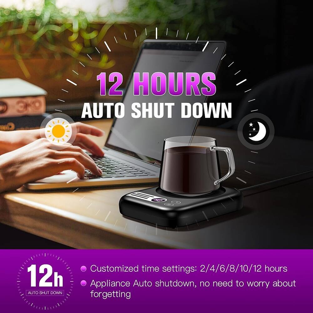 12 HOURS AUTO SHUT DOWN

Customized time settings: 2/4/6/8/10/12 hours

Appliance Auto shutdown, no need to worry about forgetting