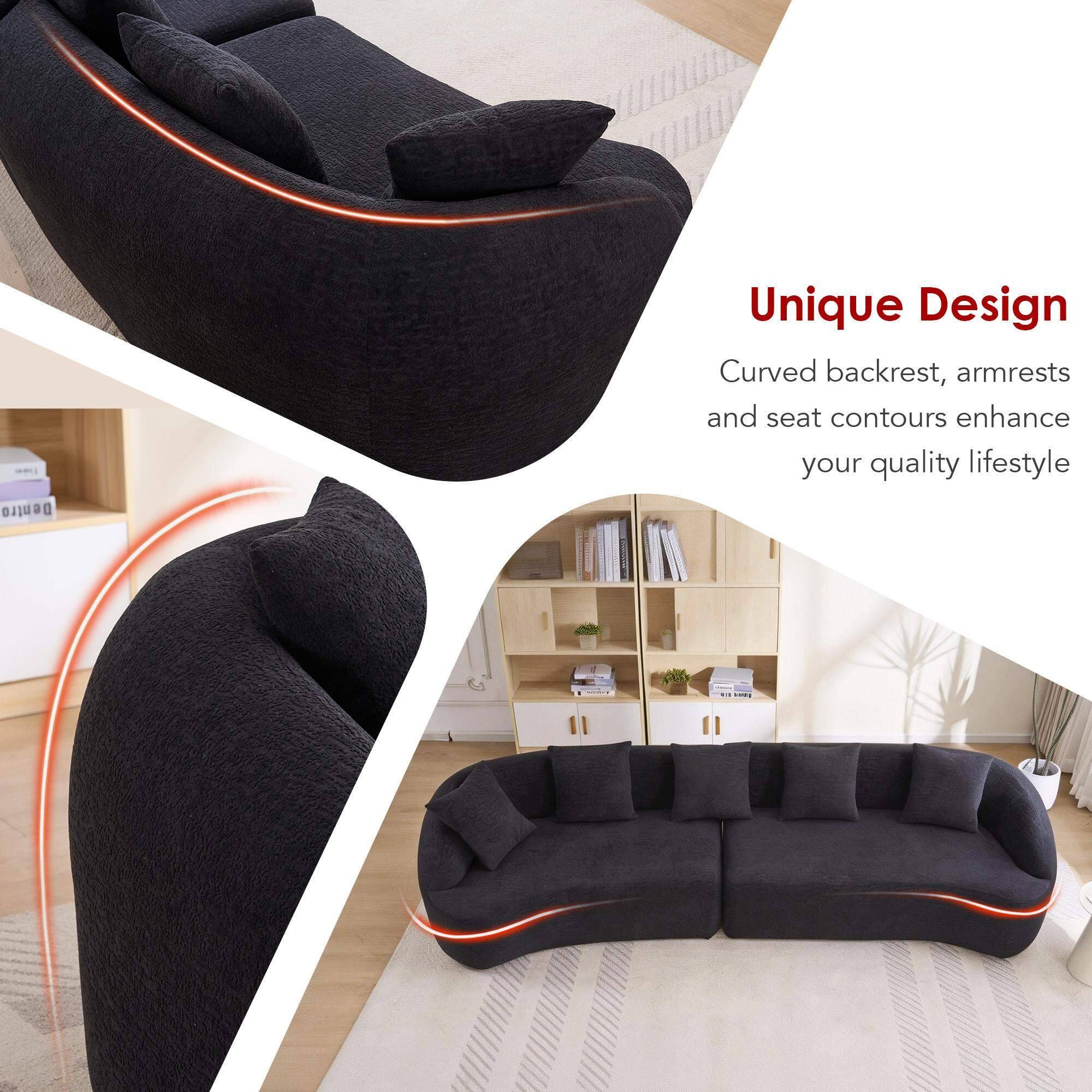 Unique Design  
Curved backrest, armrests, and seat contours enhance your quality lifestyle