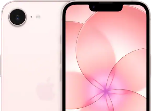 Front. Apple - Refurbished Excellent iPhone 17e 5G 256GB (Unlocked) - Soft Pink.
