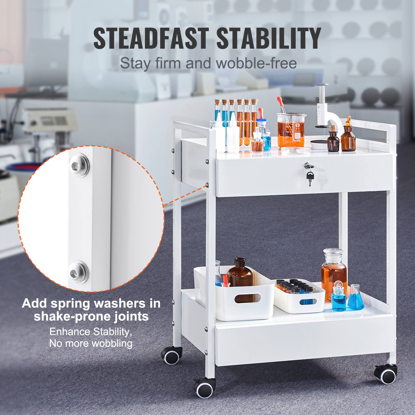 STEADFAST STABILITY

Stay firm and wobble-free

Add spring washers in shake-prone joints

Enhance Stability, No more wobbling