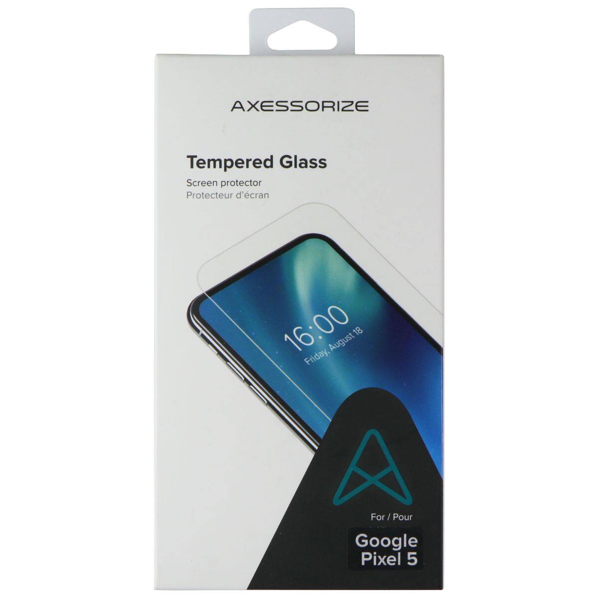AXESSORIZE Tempered Glass Screen protector Protecteur d'écran 16:00 August 18 Friday, For/Pour Google Pixel 5