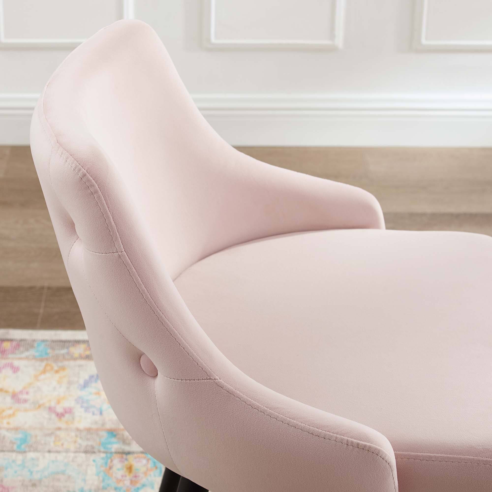 Back. Modway - Adorn Performance Velvet Counter Stool by Modway - Pink.