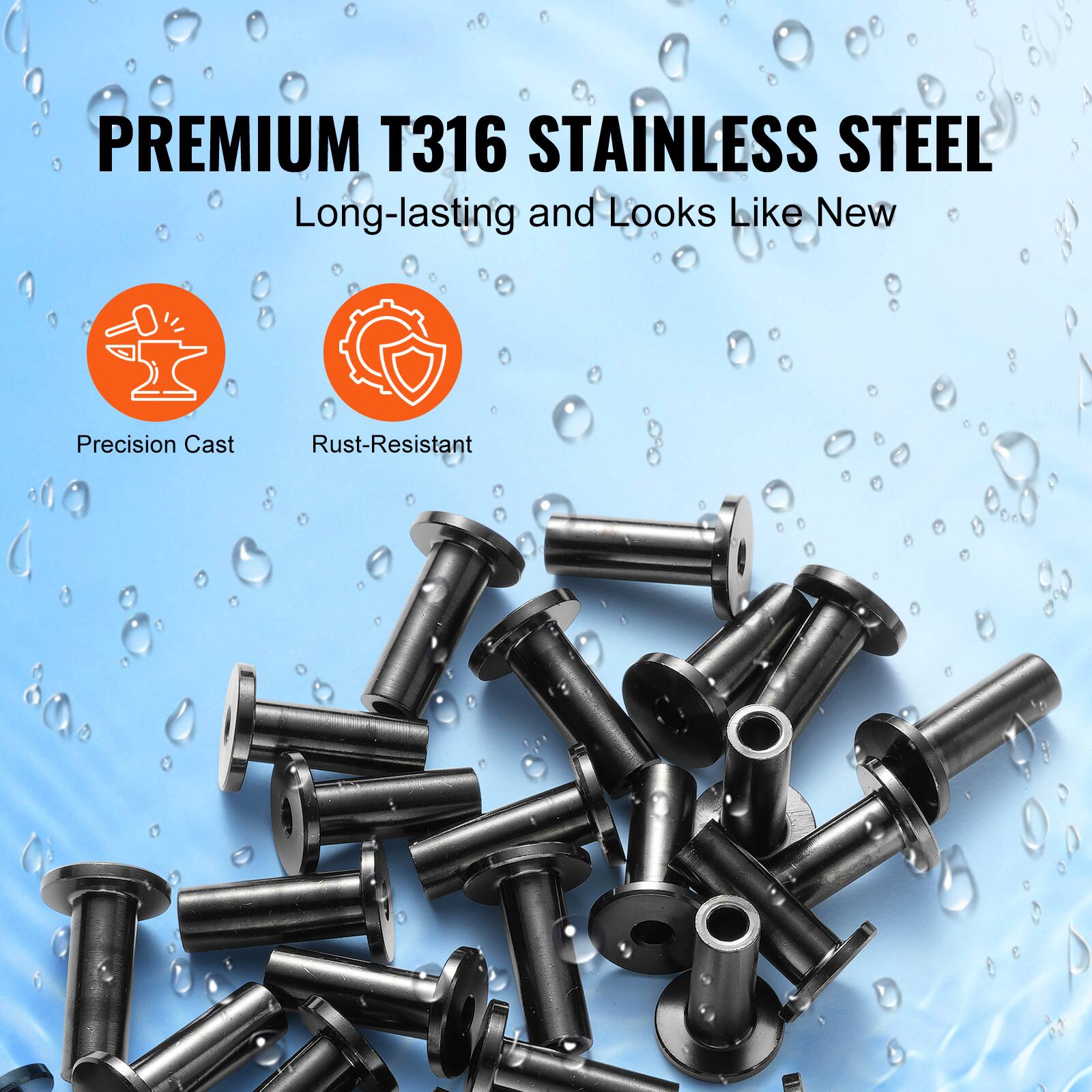 PREMIUM T316 STAINLESS STEEL  
Long-lasting and Looks Like New  
Precision Cast  
Rust-Resistant