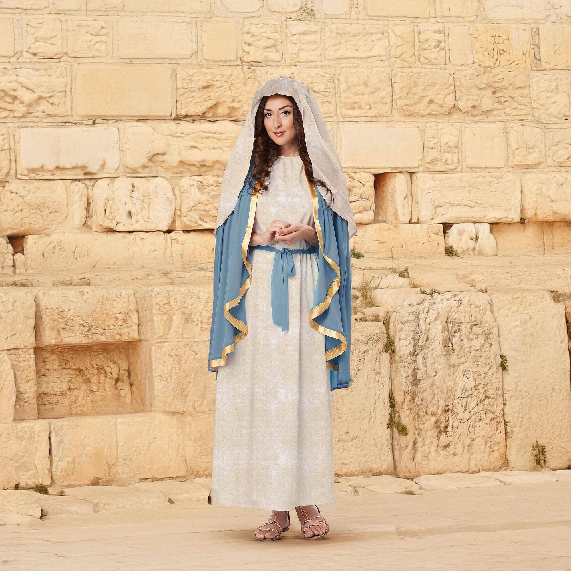 Alt View 1. California Costumes - The Virgin Mary Adult Costume | Medium - Multi-Colored.