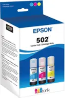 Epson - EcoTank 502 3-Pack Ink Bottles - Cyan/Magenta/Yellow - Front_Zoom