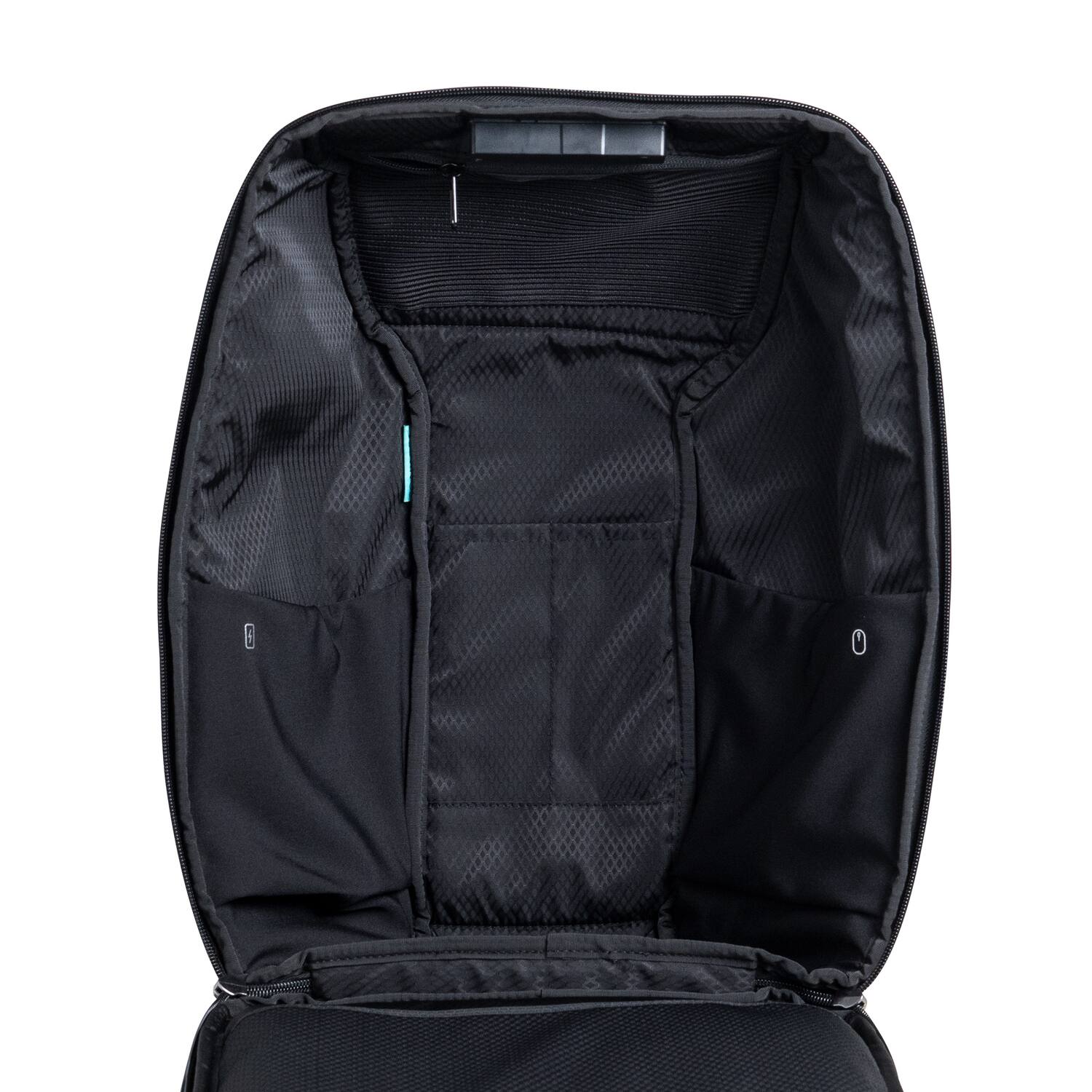 Alt View 6. Scapade - AirPack BackPack with Find My Tracker, TSA-Approved Lock - Black.