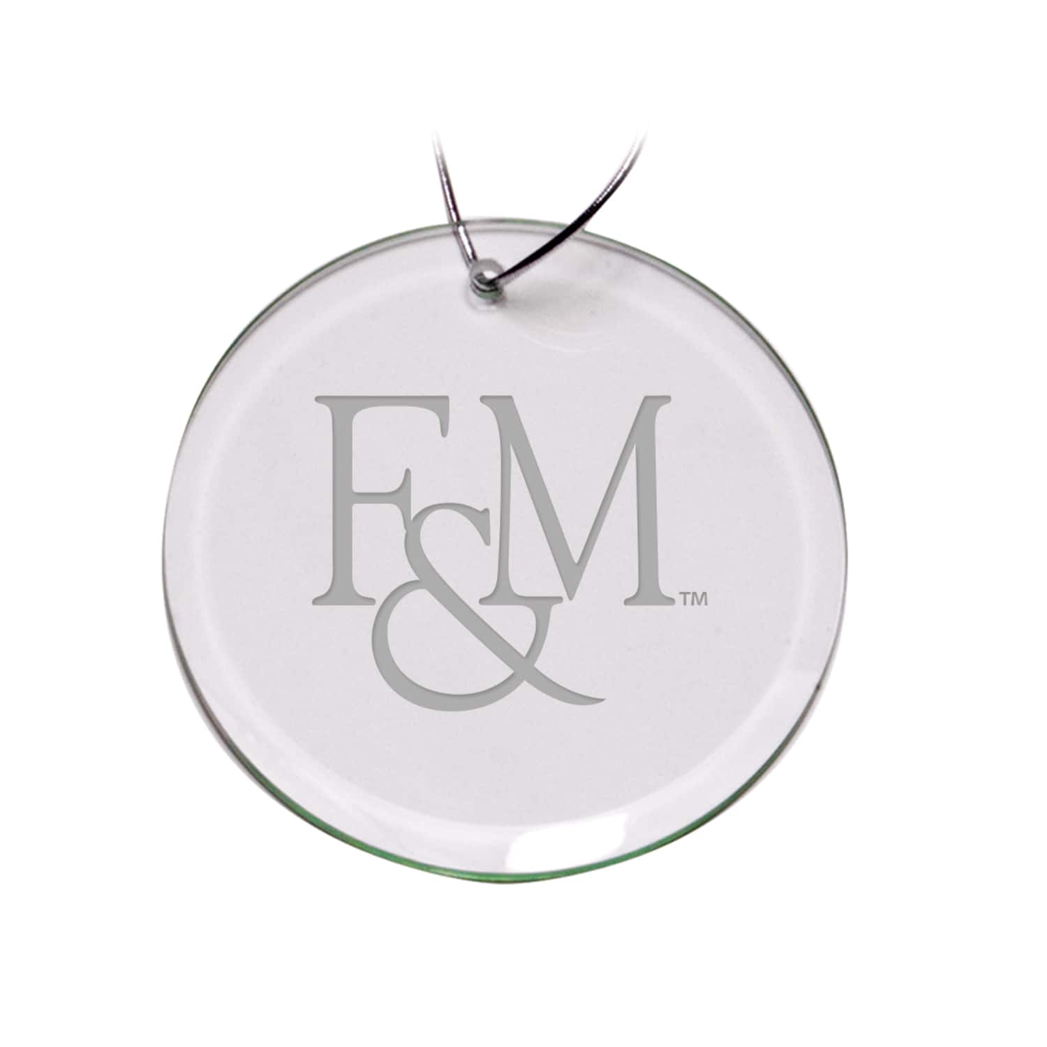 Jardine - Franklin & Marshall Diplomats 3'' Glass Round Ornament - Multicolor