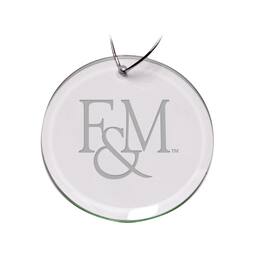 Jardine - Franklin & Marshall Diplomats 3'' Glass Round Ornament - Multicolor