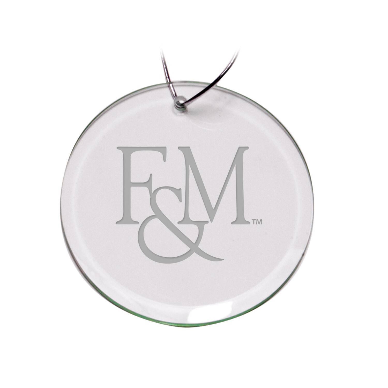 Front. Jardine - Franklin & Marshall Diplomats 3'' Glass Round Ornament - Multicolor.
