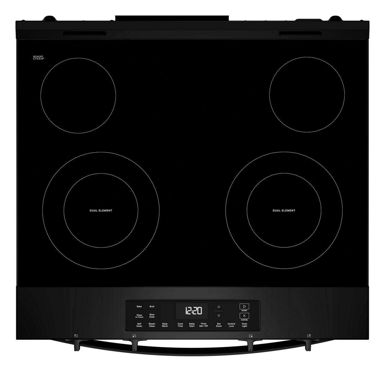 Alt View 3. Whirlpool - 5.3 Cu. Ft. Slide-In Electric Range with No Preheat and Slow Cook Modes - Black.