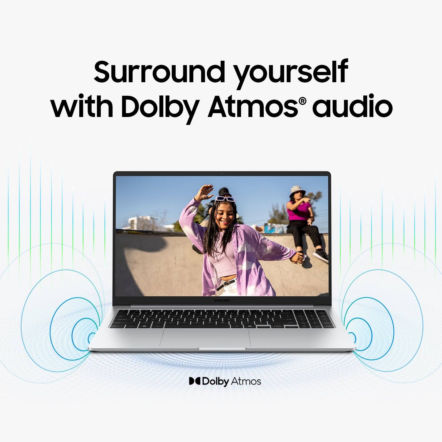 Surround yourself with Dolby Atmos audio.