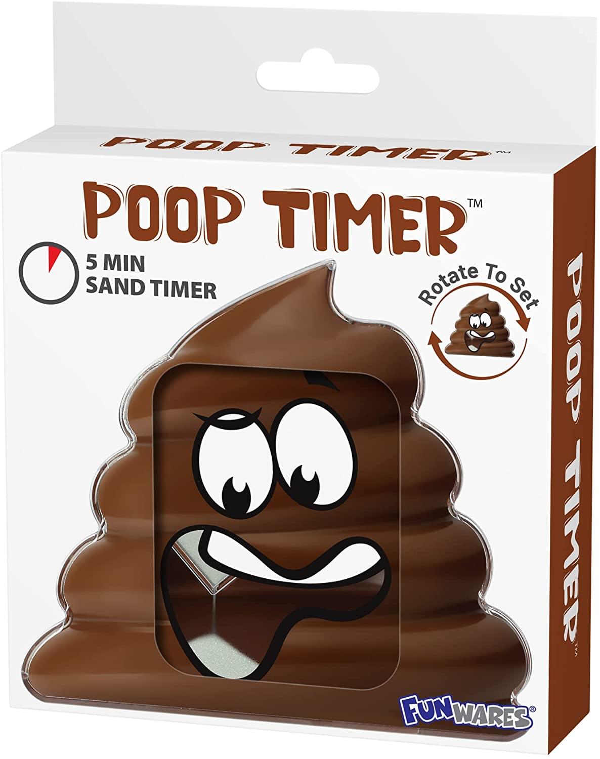 POOP TIMER  
5 MIN SAND TIMER  
Rotate To Set  
FUN WARES