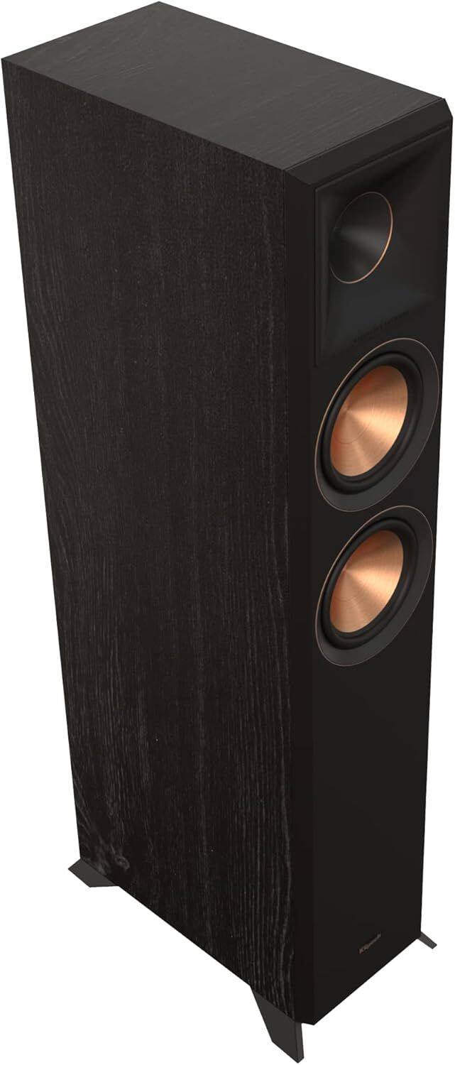 Angle. Klipsch - Klipsch Reference Premiere RP-5000F II 2.0 Dual Floorstanding Speakers in Ebony - Black.
