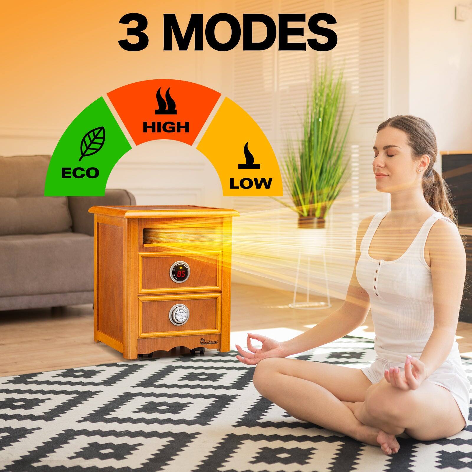 3 MODES  
HIGH ECO LOW