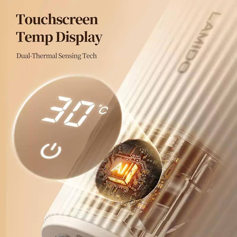 Touchscreen Temp Display  
Dual-Thermal Sensing Tech  

30°C  

LAMIDO