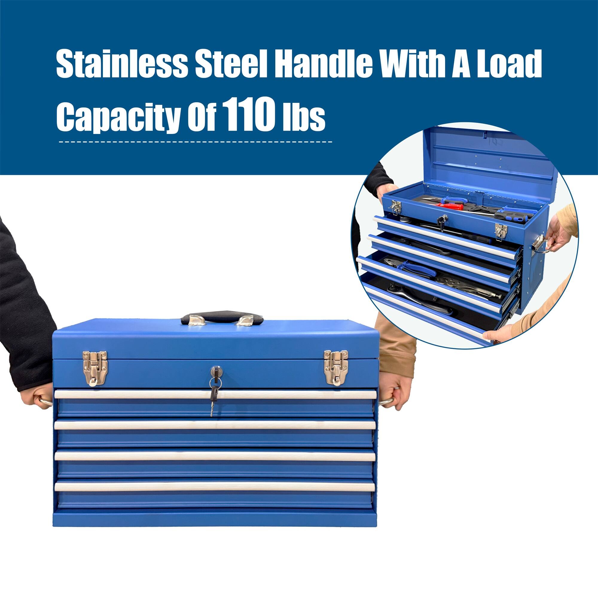Stainless Steel Handle With A Load Capacity Of 110 lbs