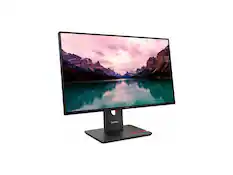 Front. Lenovo - Lenovo ThinkVision T24-40 24" Full HD IPS Monitor - 1920x1080 - 4ms - USB-C, HDMI, VGA, DP, USB Hub - black.