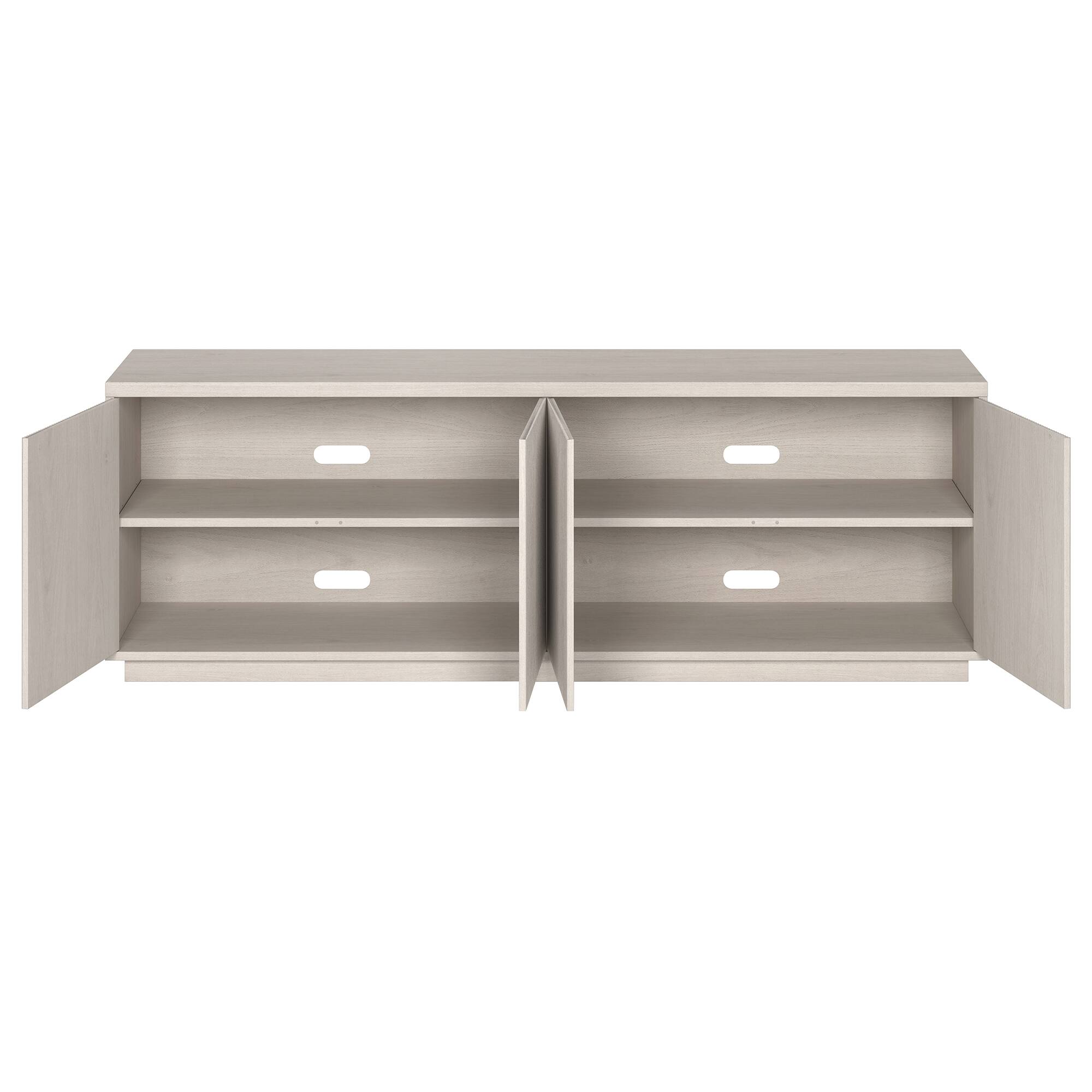 Alt View 16. Hudson&Canal - Hanson TV Stand for Most TVs up to 75" - Alder White.