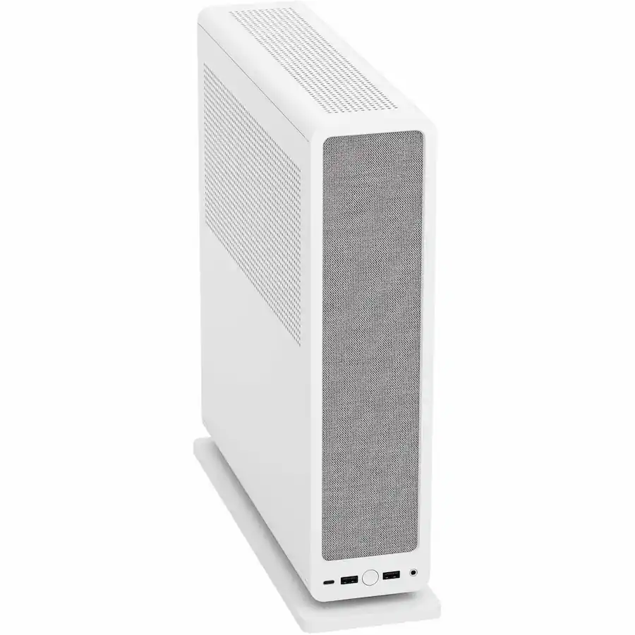 Best Computer Designs Fractal Design Ridge White Mini ITX Slim Small Form Factor Console PC ...