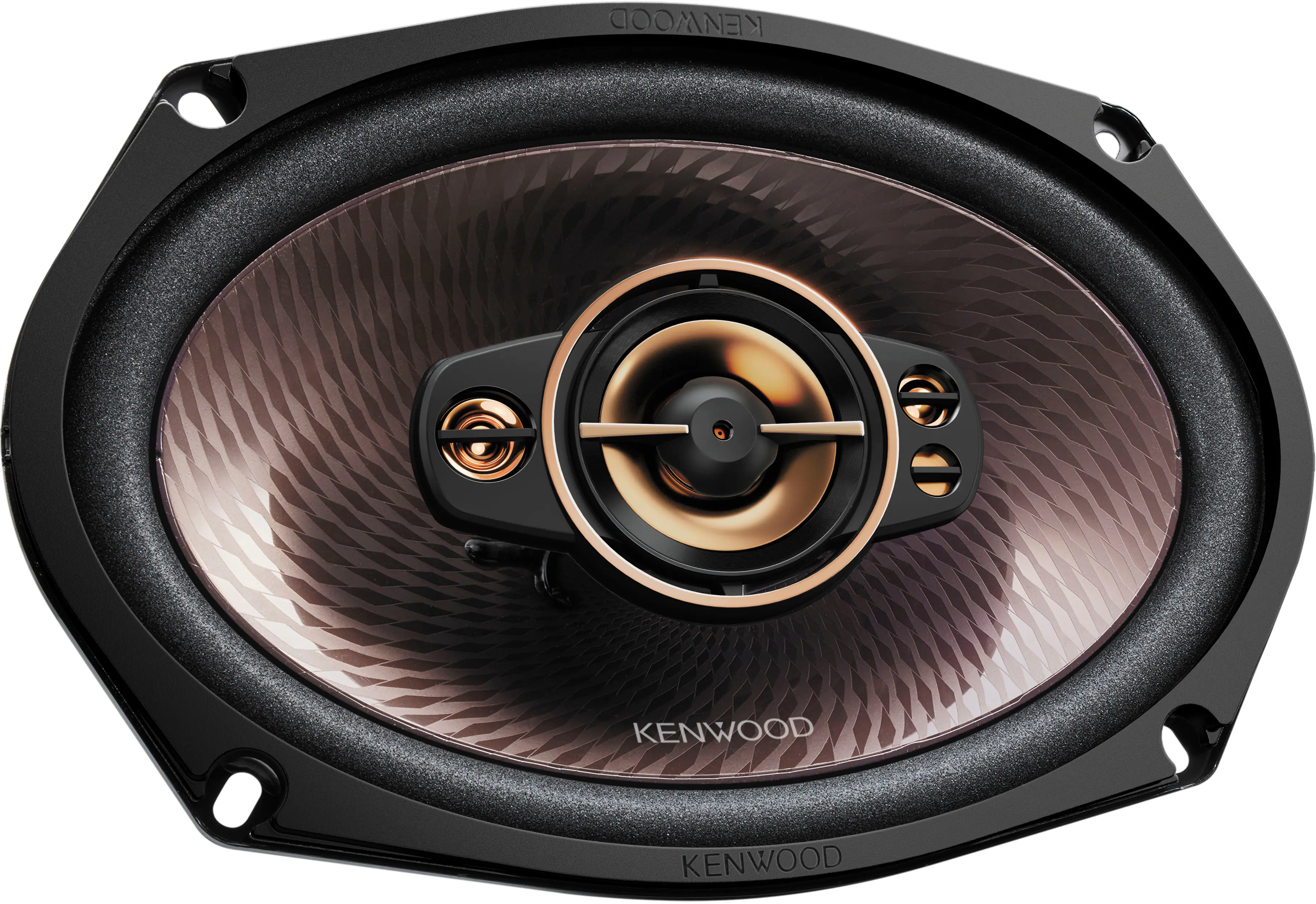 Kenwood - 6" x 9" 5-Way Car Speaker - Black