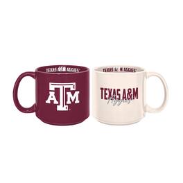 Logo Brands - Texas A&M Aggies 2-Pack 15oz. Stackable Mug Set - Multicolor