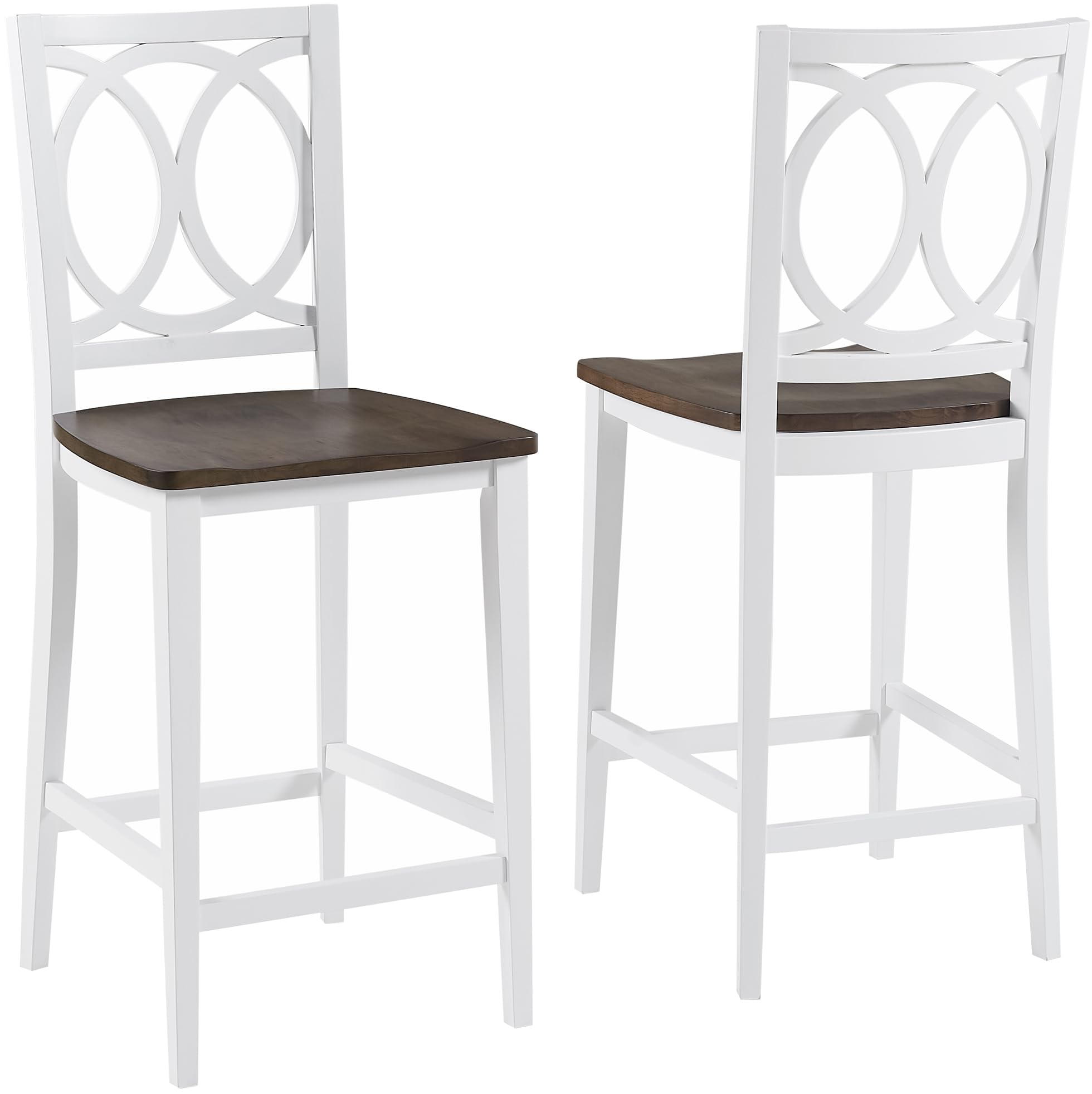 Crosley Furniture - Charlotte 2-Piece Counter Height Bar Stool Set - 2 Stools - White price history on PriceWatchPro