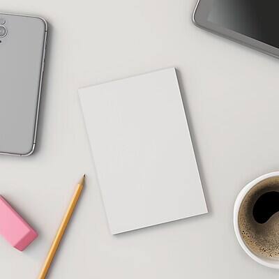 Alt View 6. Staples - Loose Memo Sheets, 4" x 6", 500 Sheets/Pad, /Pack (ST57326) - White.