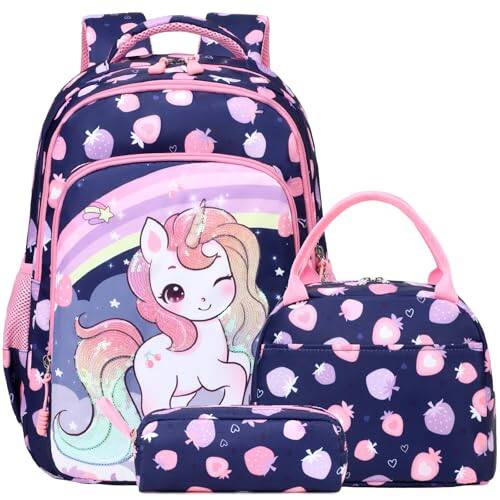 Pacoar Cade Backpack With Lunch Box Pencil Case For Elementary School 3 ...