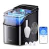 Govee - GoveeLife Smart Ice Maker Countertop, Self Cleaning RGB Lights, Quiet Ice Maker with Scoop for Kitchen - Black