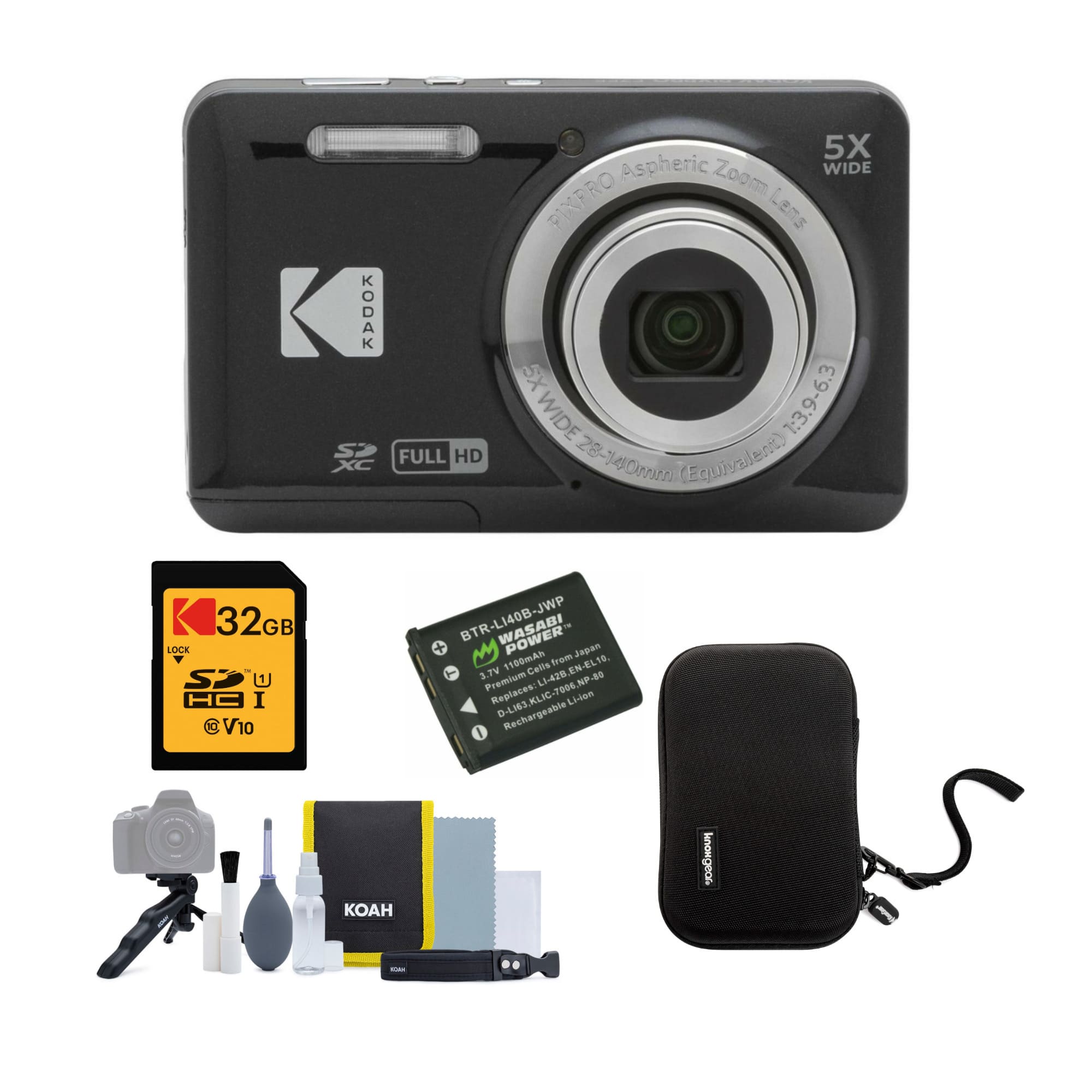 Kodak PIXPRO Friendly Zoom FZ55 Digital Camera with 32GB Memory