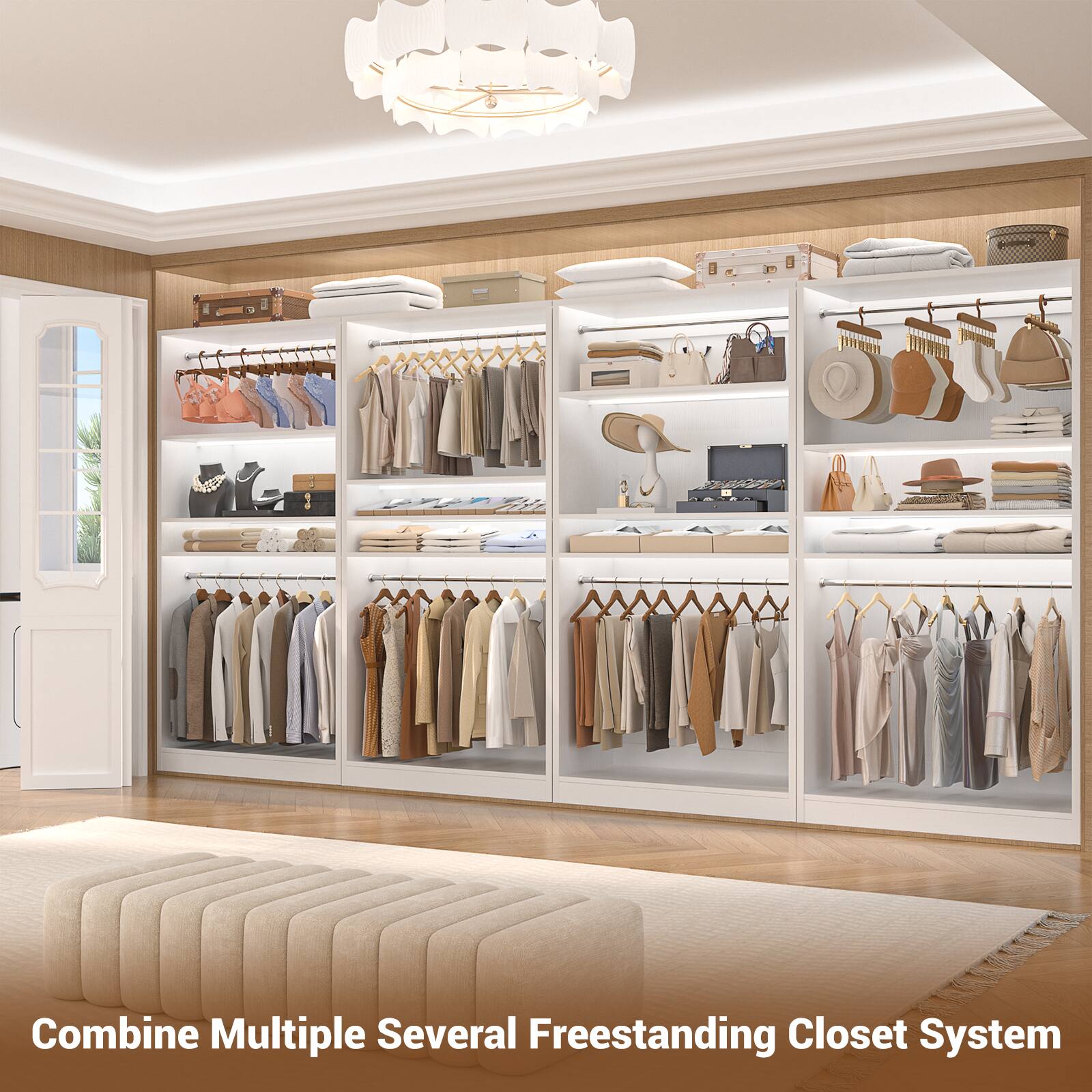 Combine Multiple Several Freestanding Closet System
