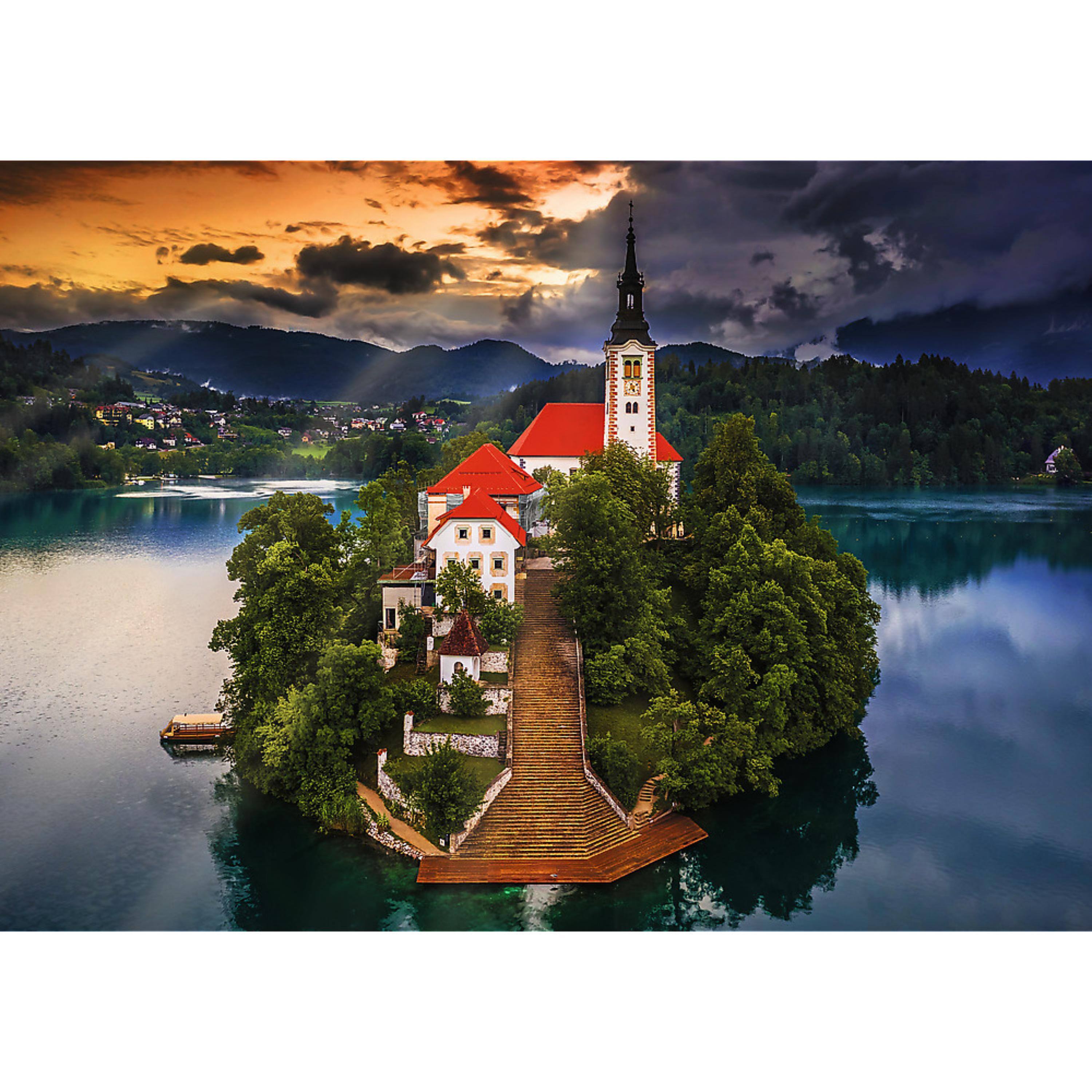 Alt View 1. Trefl - Trefl Premium Plus 1000 Piece Puzzle - Lake Bled, Slovenia.