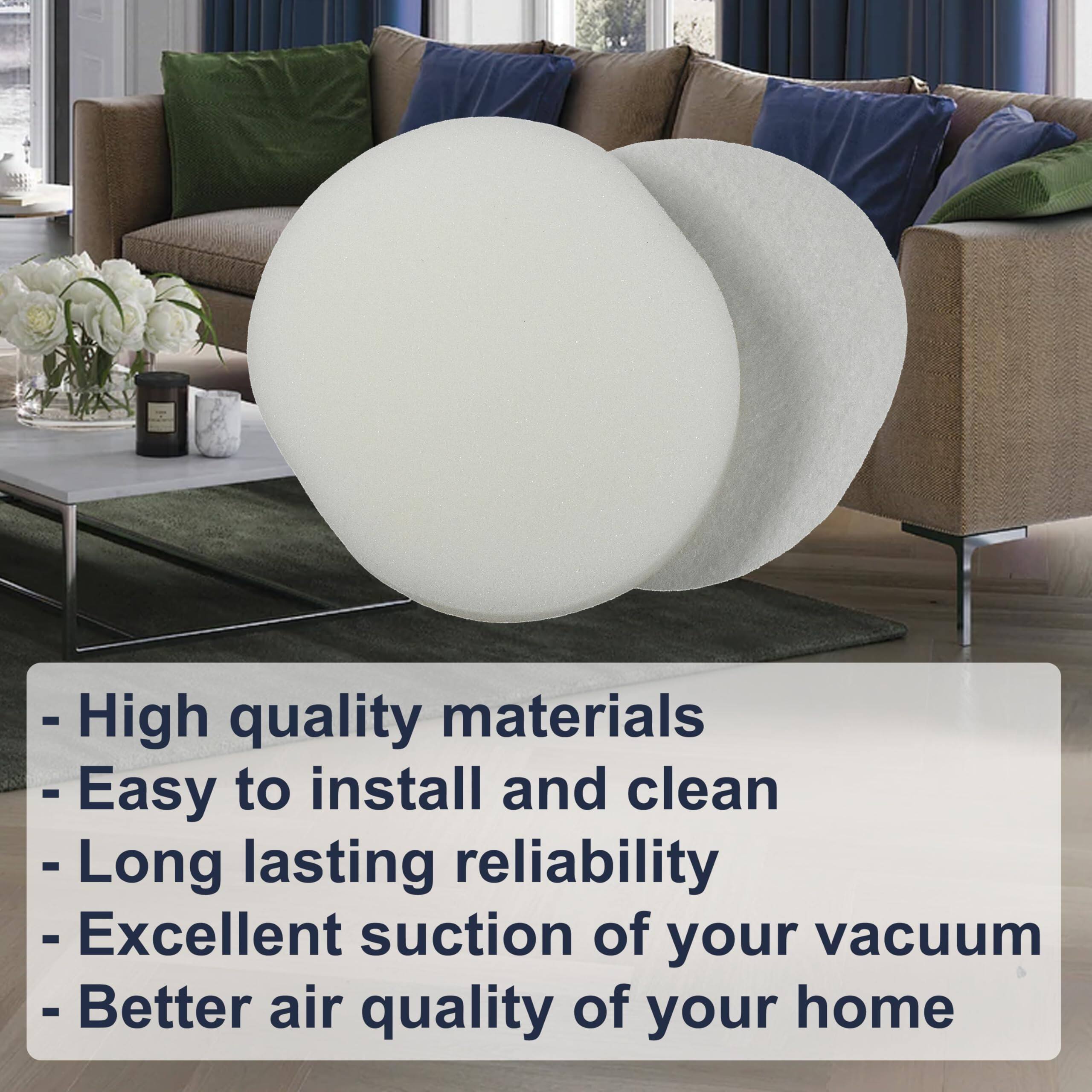 - High quality materials
- Easy to install and clean
- Long lasting reliability
- Excellent suction of your vacuum
- Better air quality of your home