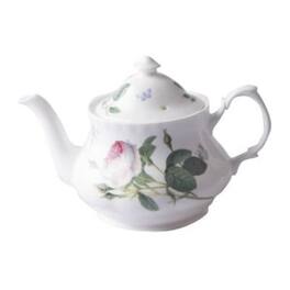 Jiallo - Roy Kirkham Large Teapot - Palace Garden, Bone China Ceramic, Made in England - Multi Color