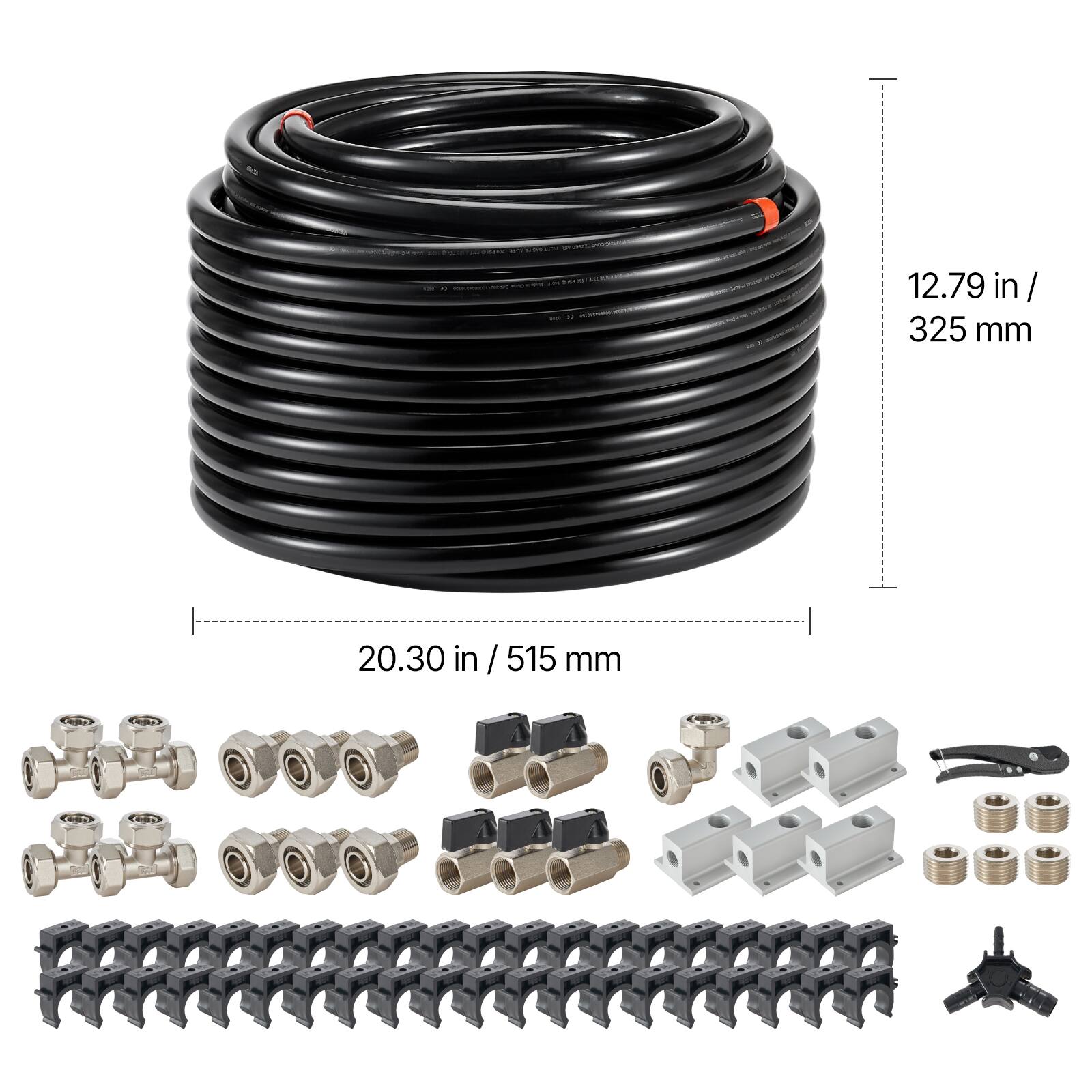 12.79 in / 325 mm  
20.30 in / 515 mm