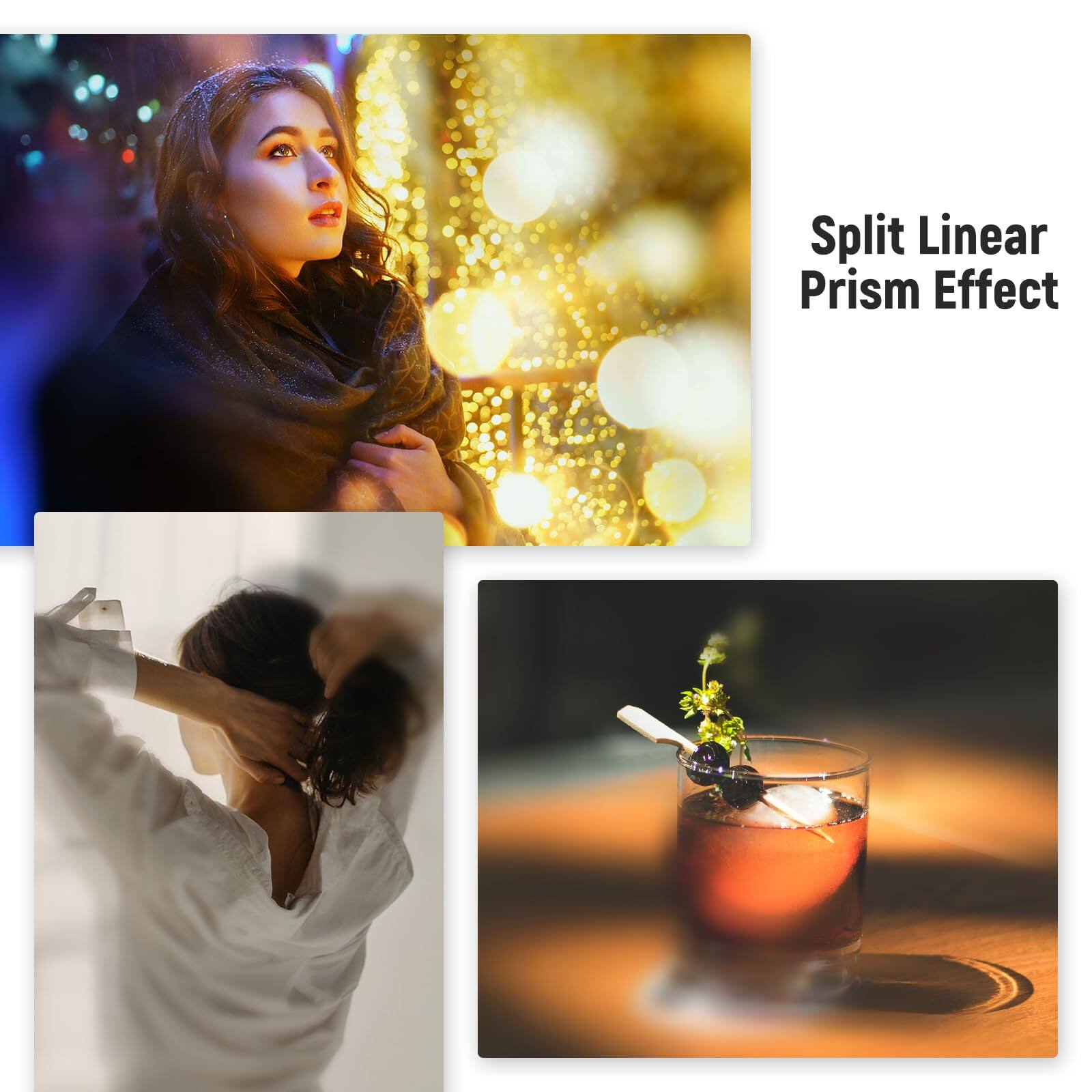 Split Linear Prism Effect