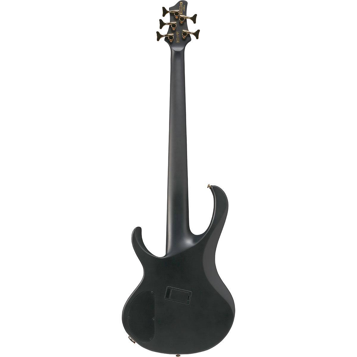 Alt View 1. Ibanez - Ibanez BTB Bass Workshop Series BTB605LM 5-String Multi Scale Electric Bass Guitar, Black Flat.