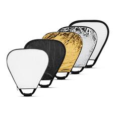 Front. Glow - Glow 5-in-1 Collapsible Triangle Reflector with Handle (18").