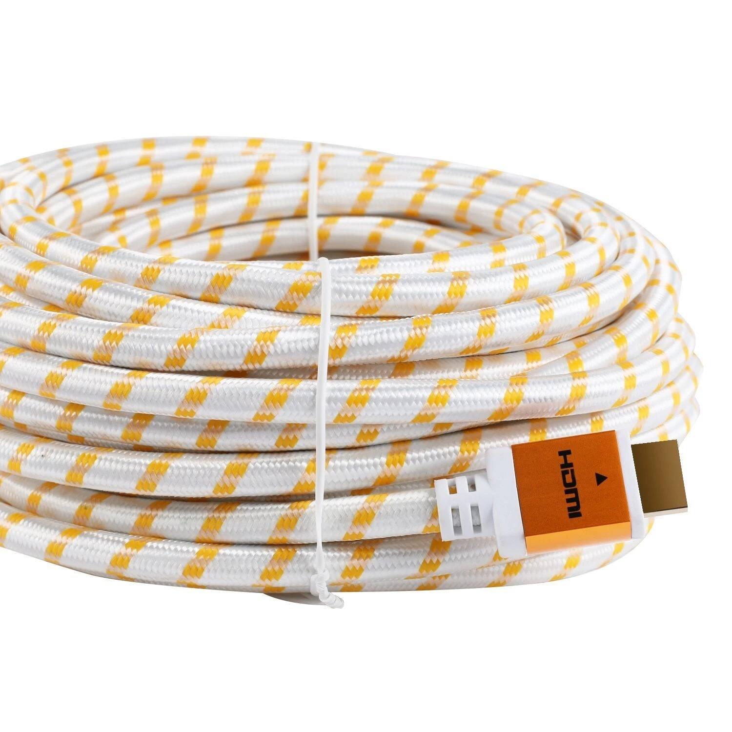 Angle. Stock Preferred - Premium HDMI Cable Cord 50ft White - White.