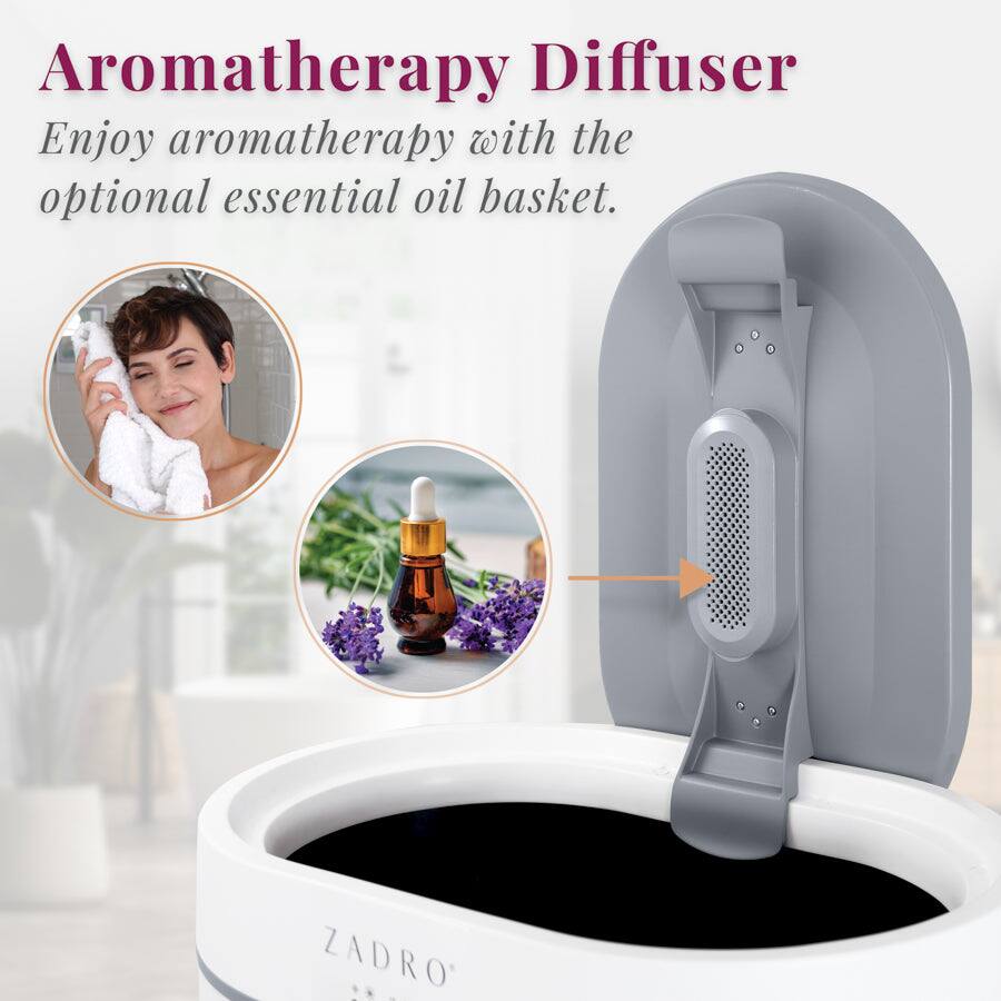 Aromatherapy Diffuser  
Enjoy aromatherapy with the optional essential oil basket.