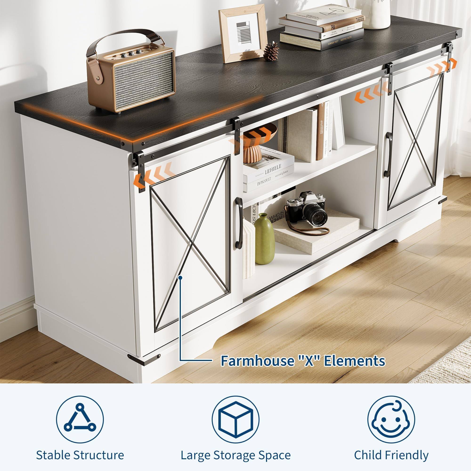 LEHLE noD 2 E6620  
Farmhouse "X" Elements  
Stable Structure  
Large Storage Space  
Child Friendly