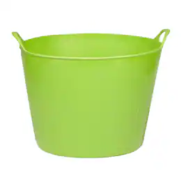 Little Giant - 11 Gallon Heavy Duty Farm Bucket Poly/Rubber Flex Tub with Handles