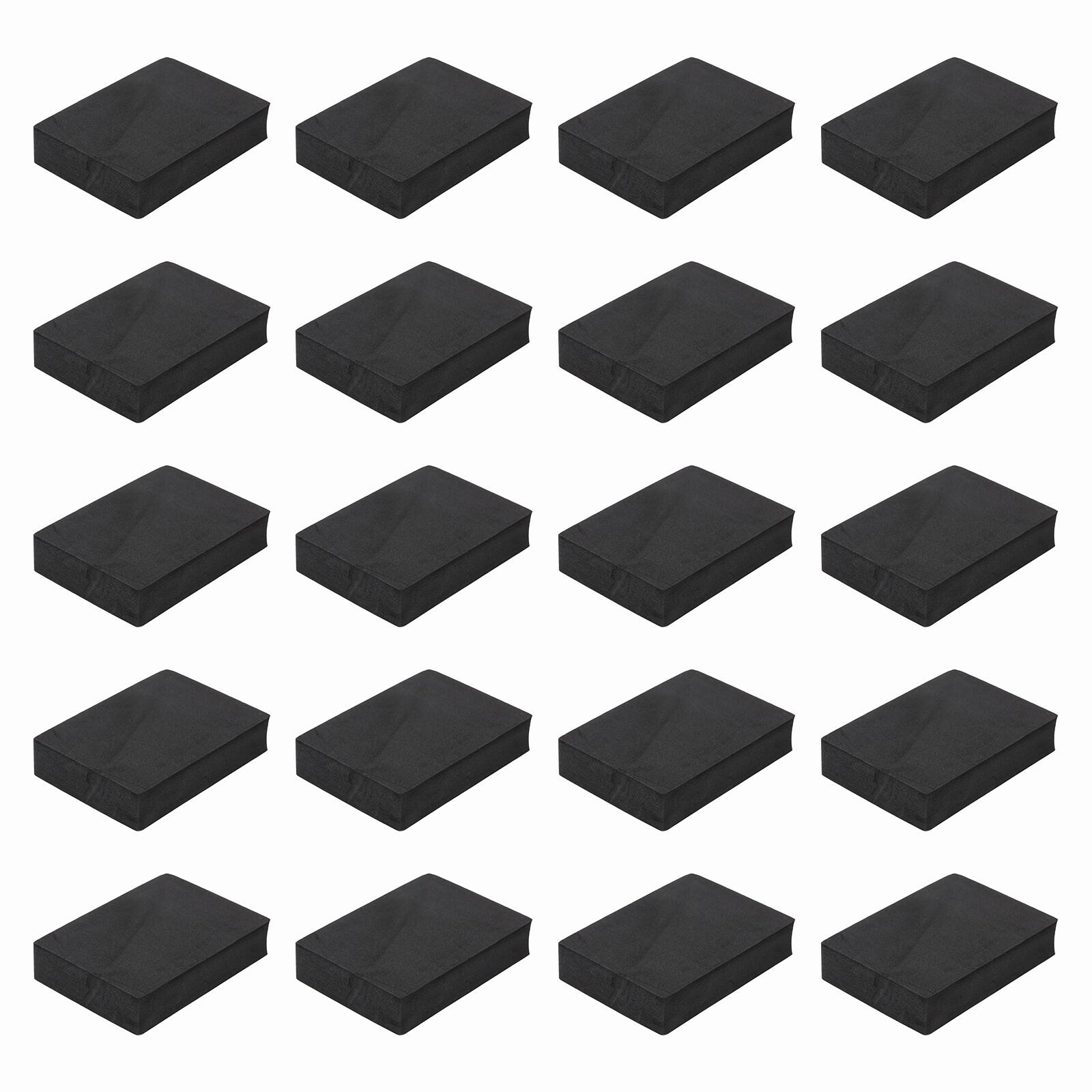 Unique Bargains - Single Sided Speaker Isolation Pads 90x65x20mm Square EVA Acoustic Foam Anti-Vibration Feet for Speaker Subwoofer, 32pcs - Black price history on PriceWatchPro