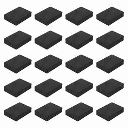 Unique Bargains - Single Sided Speaker Isolation Pads 90x65x20mm Square EVA Acoustic Foam Anti-Vibration Feet for Speaker Subwoofer, 32pcs - Black